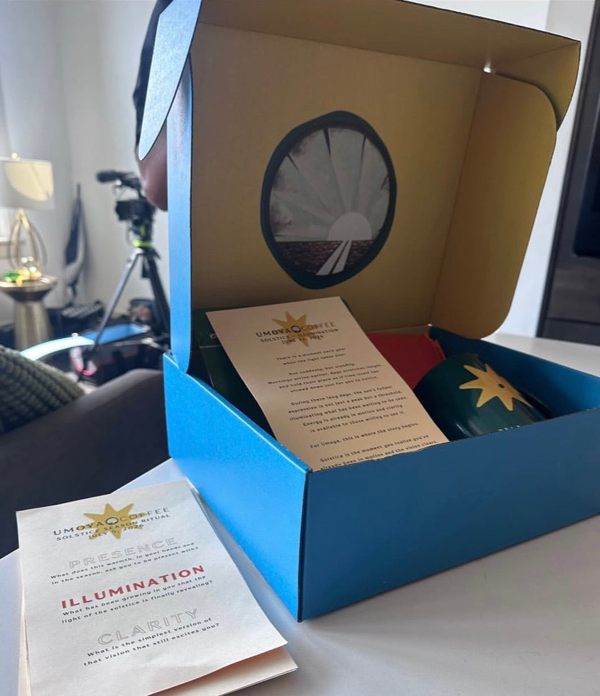 An early beta UMOYA seasonal ritual box.