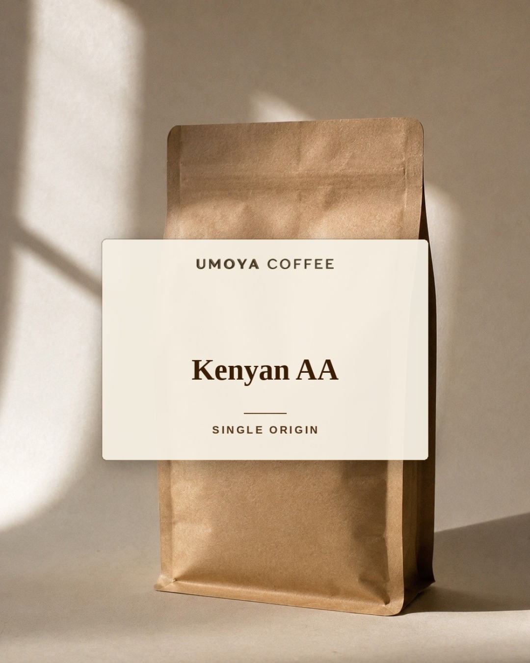 Kenyan AA coffee bag